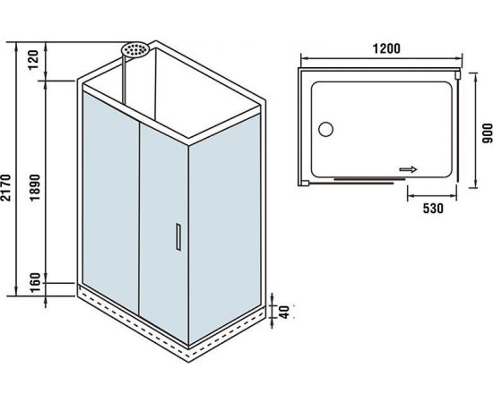 Душевая кабина WeltWasser WW500 LAINE 1211_, изображение 7