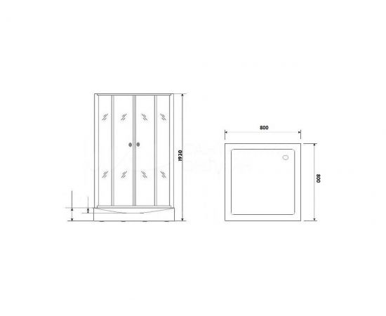 Душевой уголок Parly ZQ8111 с поддоном_, изображение 6