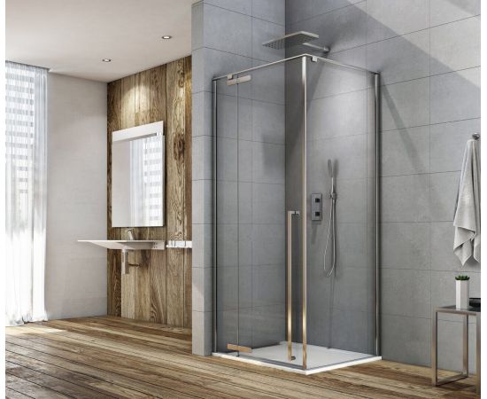Душевой уголок Aquanet Ideal AE-AXC10MZ-S-С 1000x1000, прозрачное стекло_, изображение 3