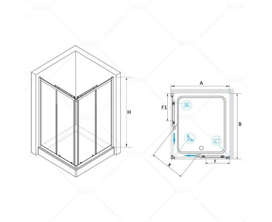 Душевой уголок RGW CL-42 04094280-11_, изображение 2