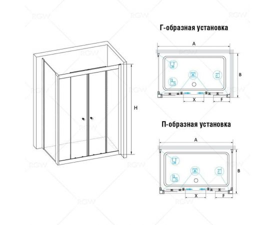 Душевой уголок RGW CL-43 (CL-10 + Z-12) 040943127-11_, изображение 2