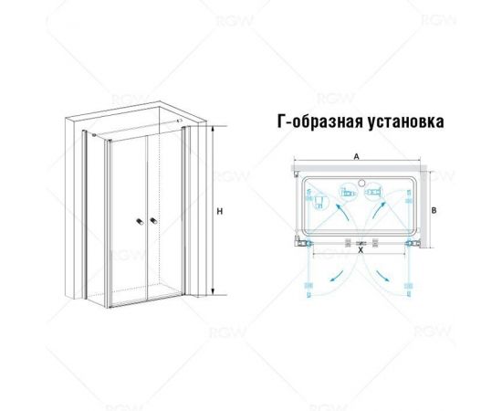 Душевой уголок RGW PA-37 (PA-04 + Z-12 + A-11 + держатель) 04083788-11_, изображение 3