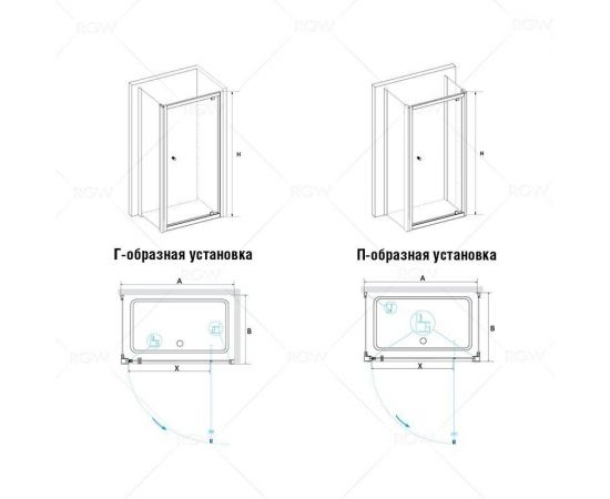 Душевой уголок RGW PA-43 (PA-05 + Z-12) 04084387-11_, изображение 2