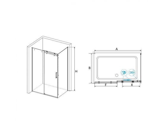 Душевой уголок RGW TO-44 (TO-14 + Z-04) 02074428-11_, изображение 2