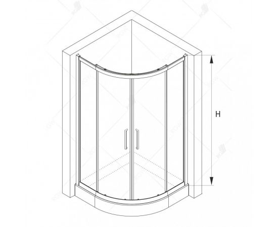 Душевой уголок RGW CL-48B (CL-14B + Z-24B) 32094800-14_, изображение 3