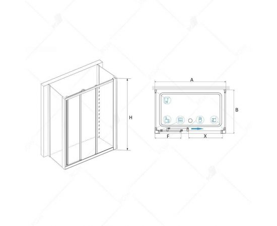 Душевой уголок RGW CL-40 P (CL-11 + 2 Z-050-1) 04094089-11P_, изображение 3