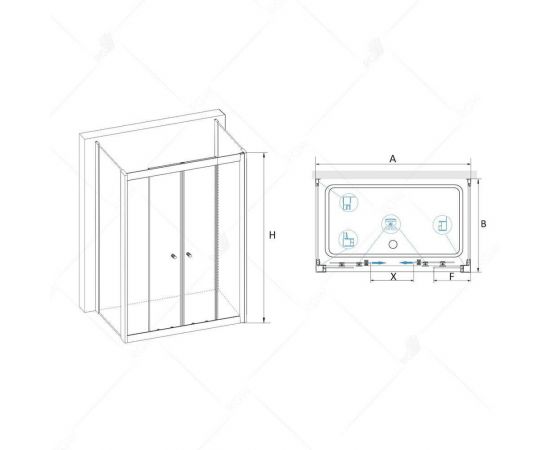 Душевой уголок RGW CL-43 P (CL-10 + 2Z-12) 040943127-11P_, изображение 2