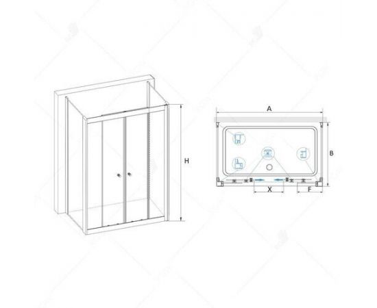 Душевой уголок RGW CL-43 P (CL-10 + 2Z-12) 040943120-11P_, изображение 2