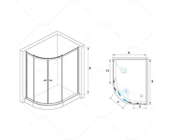 Душевой уголок RGW CL-61 04096190-51_, изображение 2