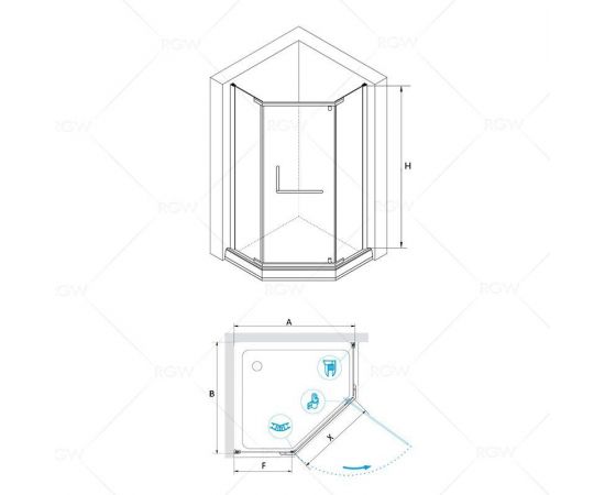 Душевой уголок RGW HO-081B 350608199-24_, изображение 4
