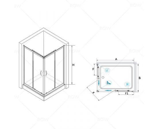 Душевой уголок RGW PA-146 020814679-11_, изображение 2