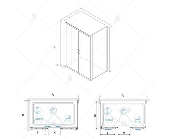 Душевой уголок RGW PA-41 P (PA-11 + 2Z-01) 010841127-11P_, изображение 2