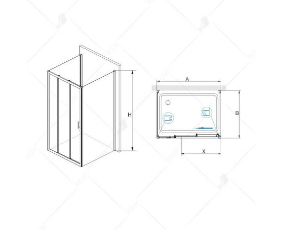 Душевой уголок RGW PA-73 P (PA-13 + 2Z-33) 060873160-11P_, изображение 2