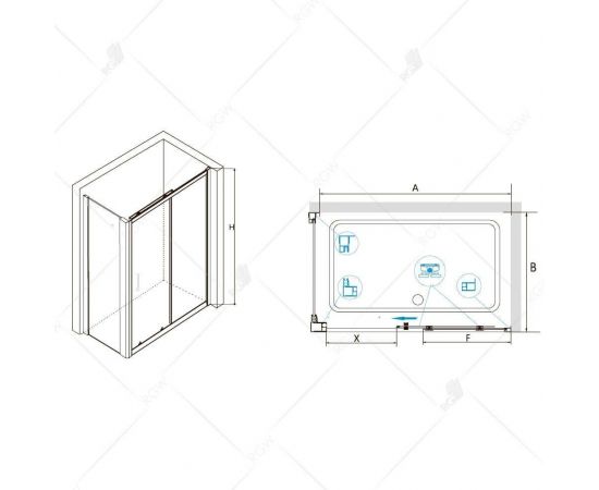 Душевой уголок RGW CL-48B (CL-14B + Z-050-1B) 32094880-014_, изображение 3