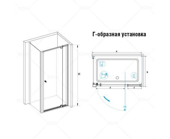 Душевой уголок RGW PA-32B (PA-02B + Z-050-1B) 04083277-014_, изображение 3