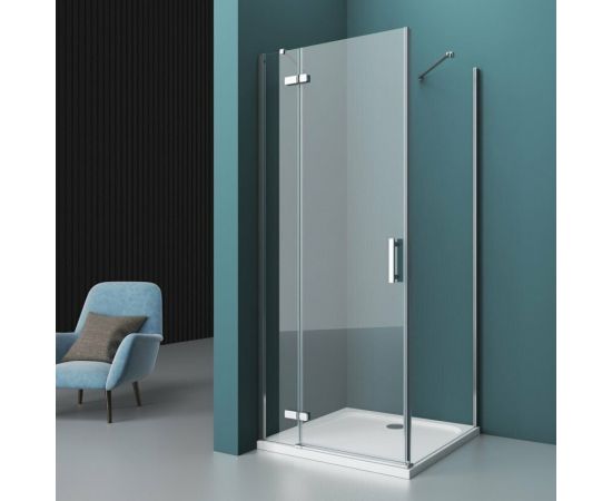 Душевой уголок BelBagno KRAFT-AH-12-100/80-C-Cr-L_, изображение 7