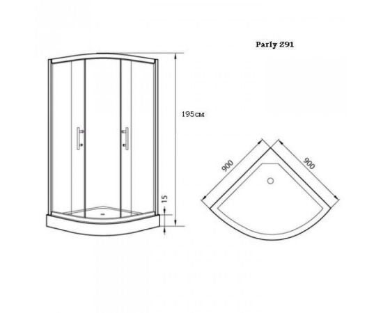 Душевой угол Parly Z91_, изображение 2
