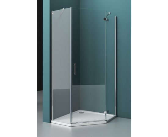 Душевой уголок BelBagno KRAFT-P-1-90-C-Cr-R_