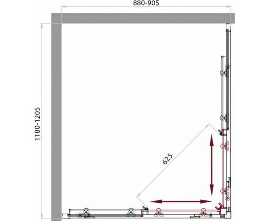 Душевой уголок BelBagno SELA-AH-2-120/90-C-Cr_, изображение 2