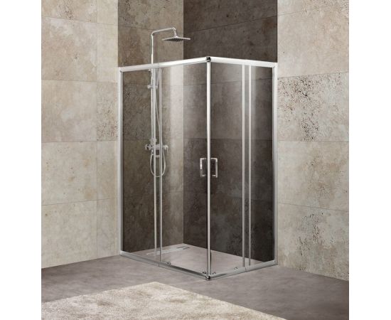 Душевой уголок BelBagno UNIQUE-AH-2-100/115-75/90-C-Cr_