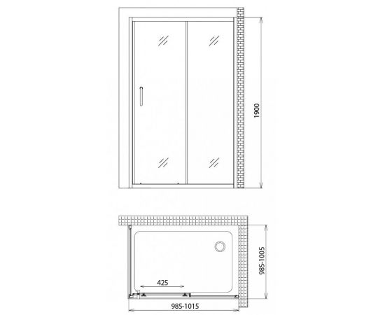 Душевой уголок Gemy Victoria S30191H-A100_, изображение 4