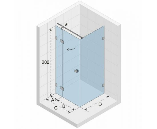 Душевой уголок Riho SZ Scandic NXT X203 90х90 R GX00052C2_, изображение 2