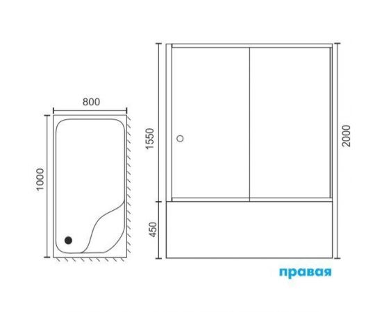 Душевой уголок Royal Bath RB 8100BP-C-R_, изображение 5