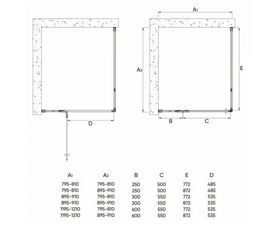 Душевой уголок Veconi Rovigo 120х100х195 стекло прозрачное профиль хром RV073-120100-01-C4_, изображение 4