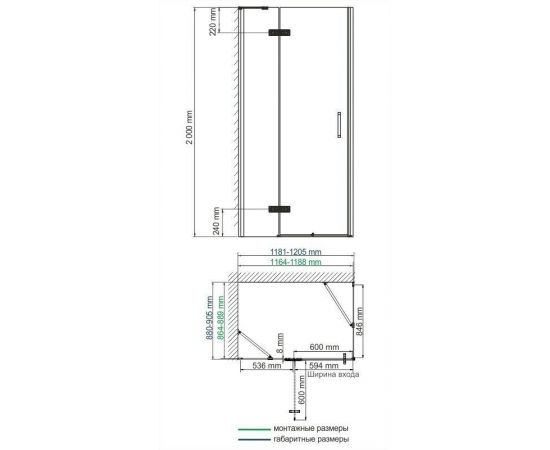 Душевой уголок WasserKRAFT Aller 10H07LW_, изображение 4