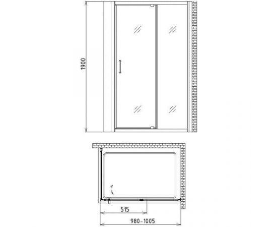 Душевой уголок Gemy Sunny Bay S28131A-A70_, изображение 4