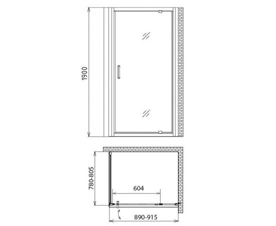 Душевой уголок Gemy Sunny Bay S28170-A80_, изображение 4