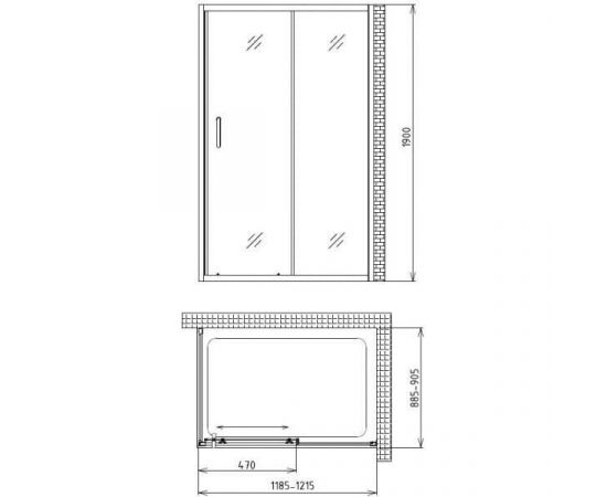 Душевой уголок Gemy Victoria S30131A-A90_, изображение 4