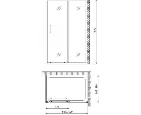 Душевой уголок Gemy Victoria S30131B-A100_, изображение 4