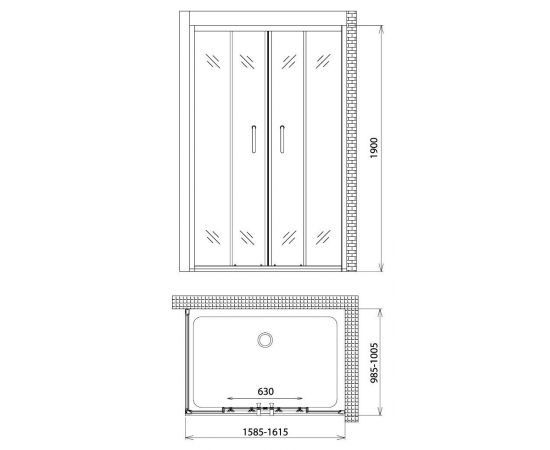 Душевой уголок Gemy Victoria S30192B-A100_, изображение 4