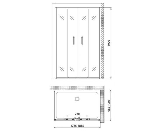 Душевой уголок Gemy Victoria S30192D-A100_, изображение 4