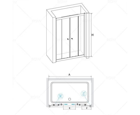 Душевая дверь RGW CL-10 04091012-11_, изображение 2