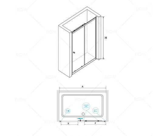 Душевая дверь RGW CL-12 04091210-11_, изображение 2