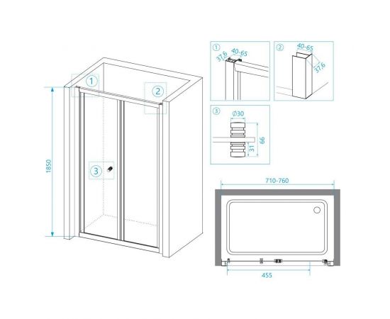 Душевая дверь RGW CL-21 04092175-11_, изображение 3