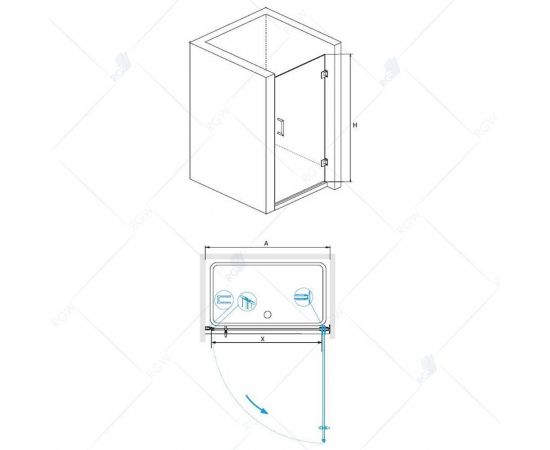 Душевая дверь RGW HO-01 01060108-11_, изображение 2