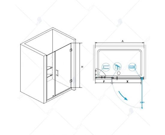 Душевая дверь RGW HO-02 01060210-11_, изображение 2