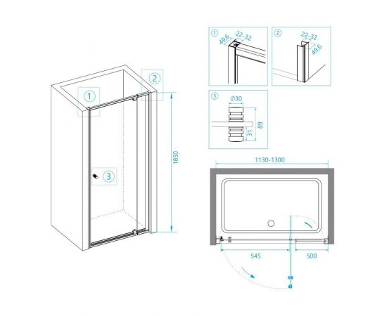 Душевая дверь RGW PA-02 04080212-11_, изображение 4