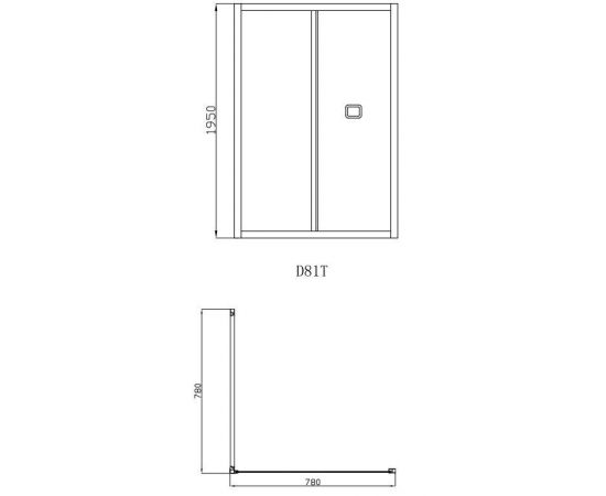 Душевая дверь в нишу Ceruttispa BELLA D81T_, изображение 5