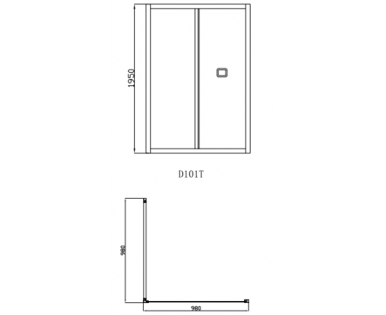 Душевая дверь в нишу Ceruttispa BELLA D101T_, изображение 5