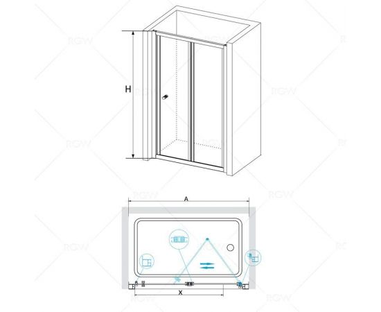 Душевая дверь RGW CL-21 04092110-51_, изображение 2