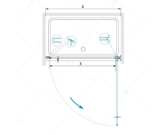 Душевая дверь RGW HO-001 370600109-111_, изображение 3