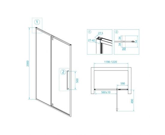 Душевая дверь RGW SV-03B 06320312-14_, изображение 3