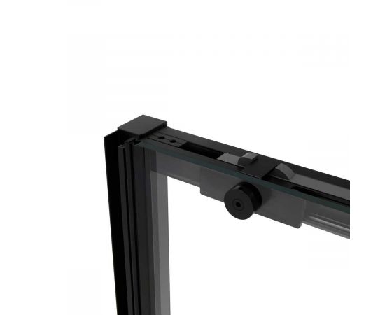 Душевая дверь Vincea Slim Soft VDS-1SS110CLB, профиль черный, стекло прозрачное_, изображение 3