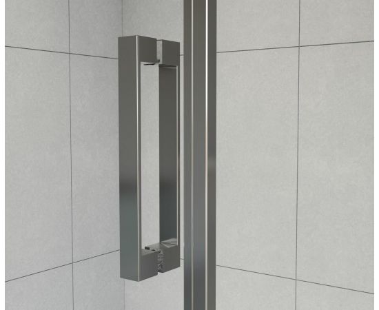Душевая дверь Vincea Flex VDP-1F900CLB, профиль черный, стекло прозрачное_, изображение 5
