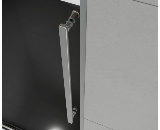 Душевая дверь Vincea Arno VPS-1A120CLB, профиль черный, стекло прозрачное_, изображение 5
