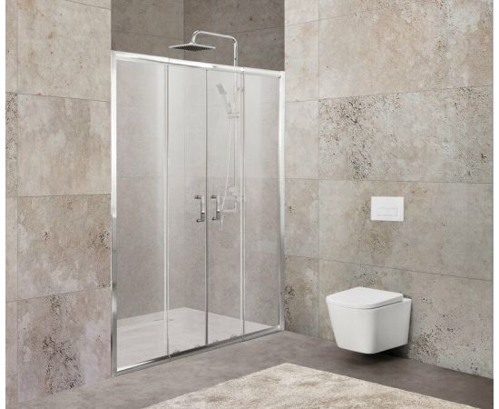 Душевая дверь BelBagno UNIQUE-BF-2-150/180-P-Cr_